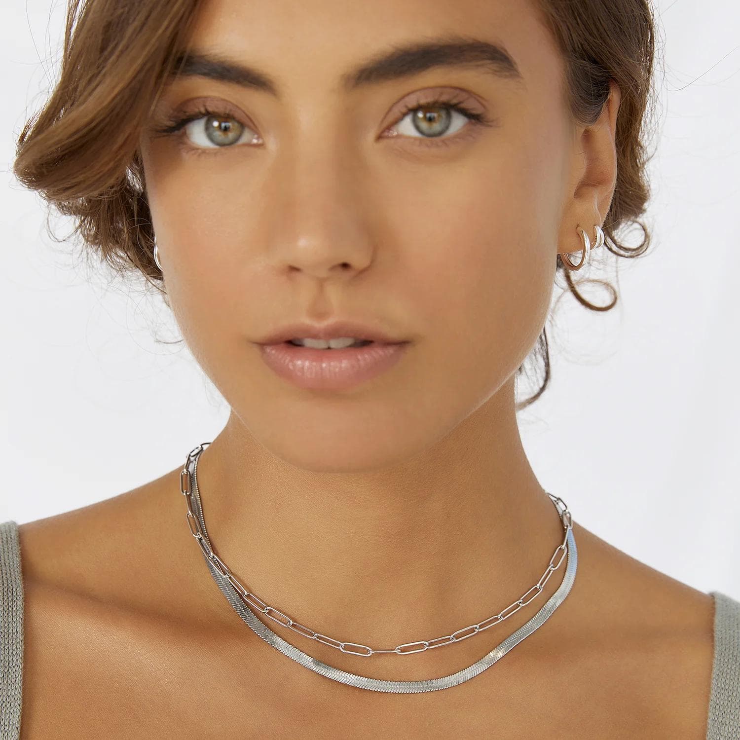Silver Hoop Chain
