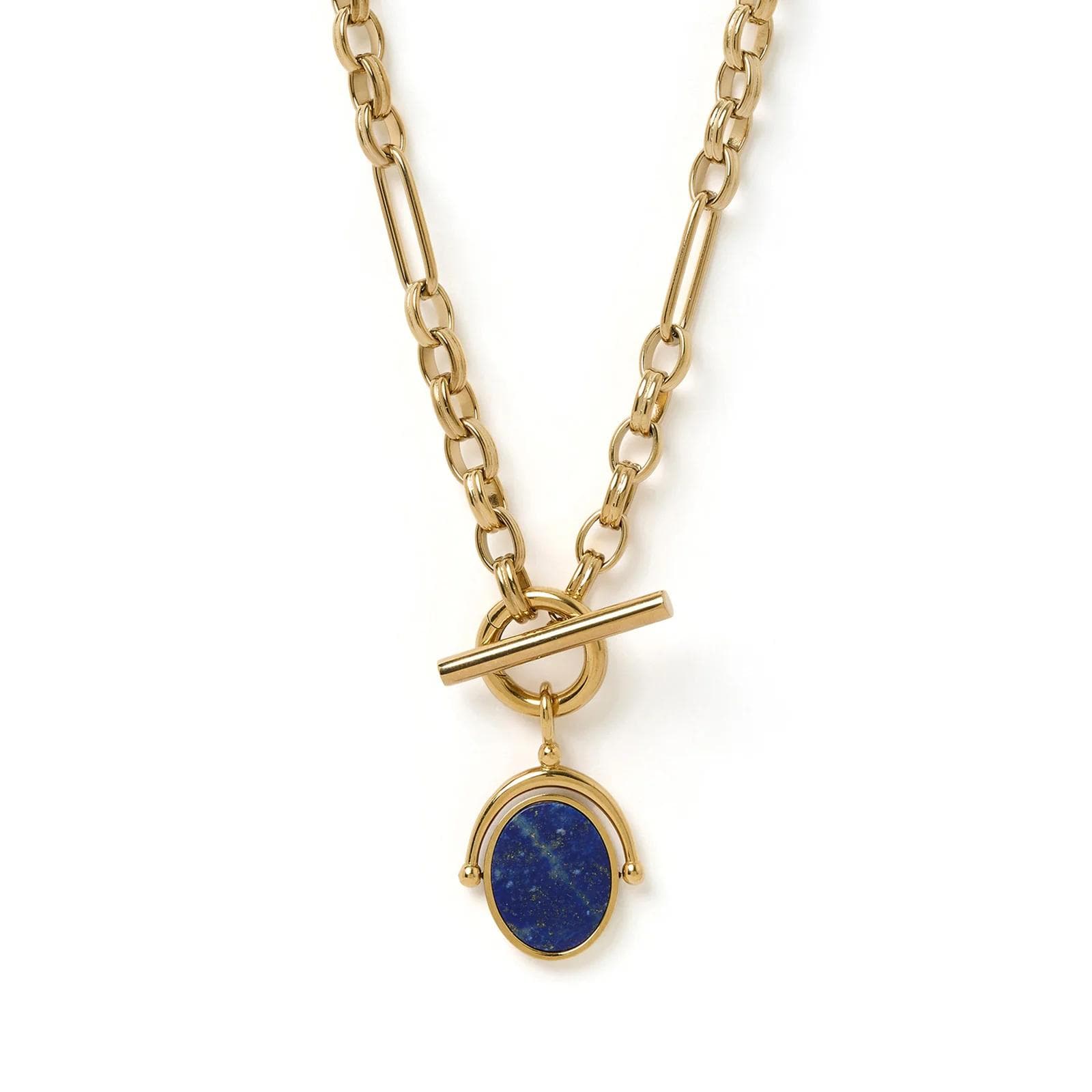 Sapphire Spinner Gold Chain