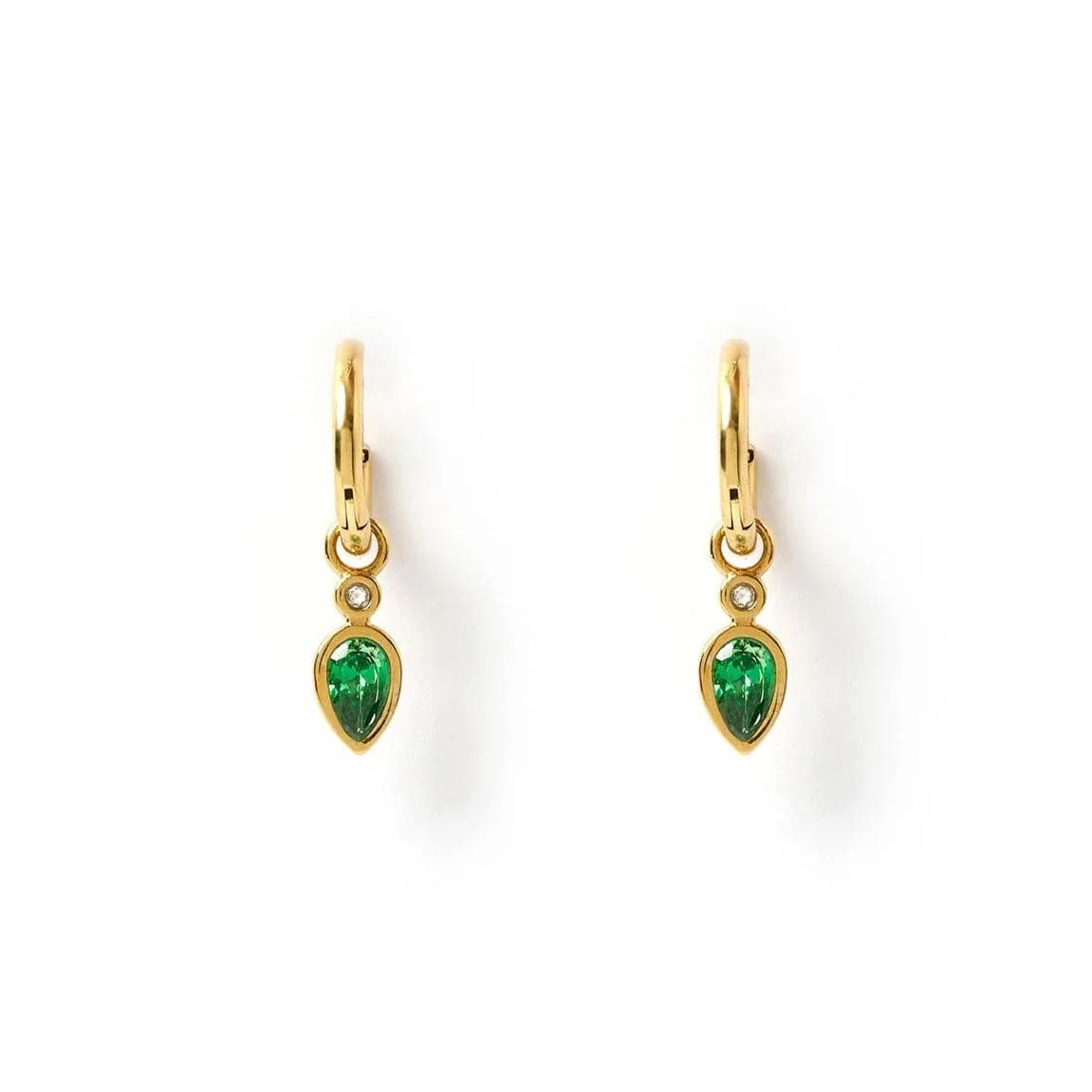 Oval Emerald Earrings