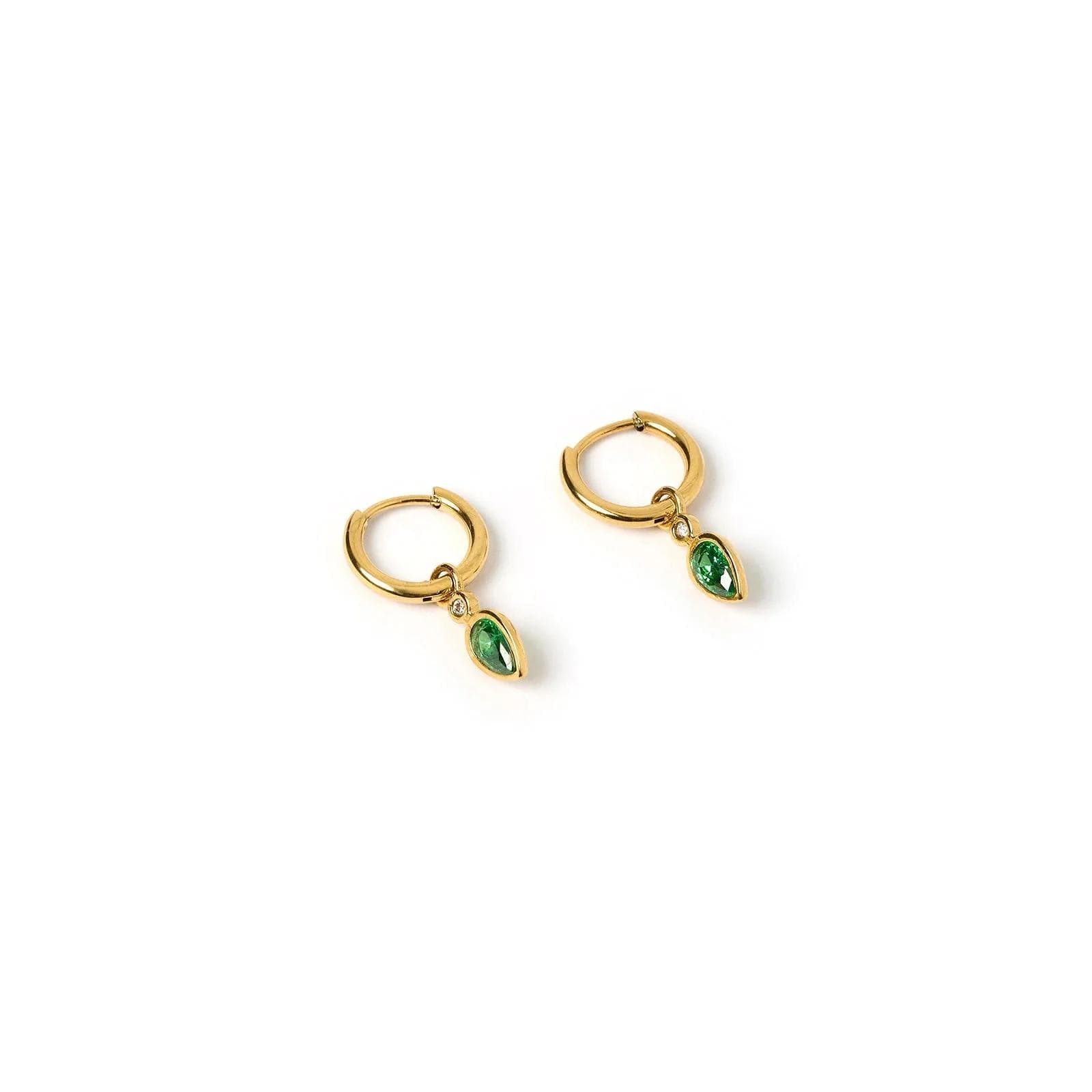Oval Emerald Earrings