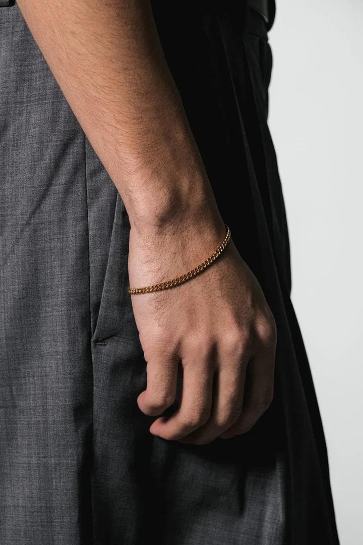 Gold Cuban Chain Bracelet