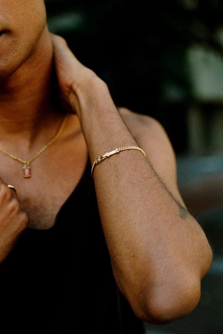 Gold Cuban Chain Bracelet
