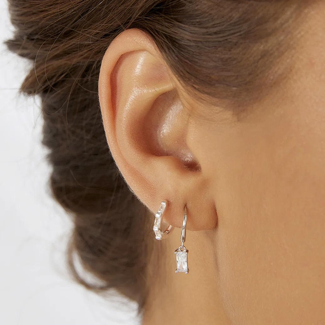 Square Diamond Earrings